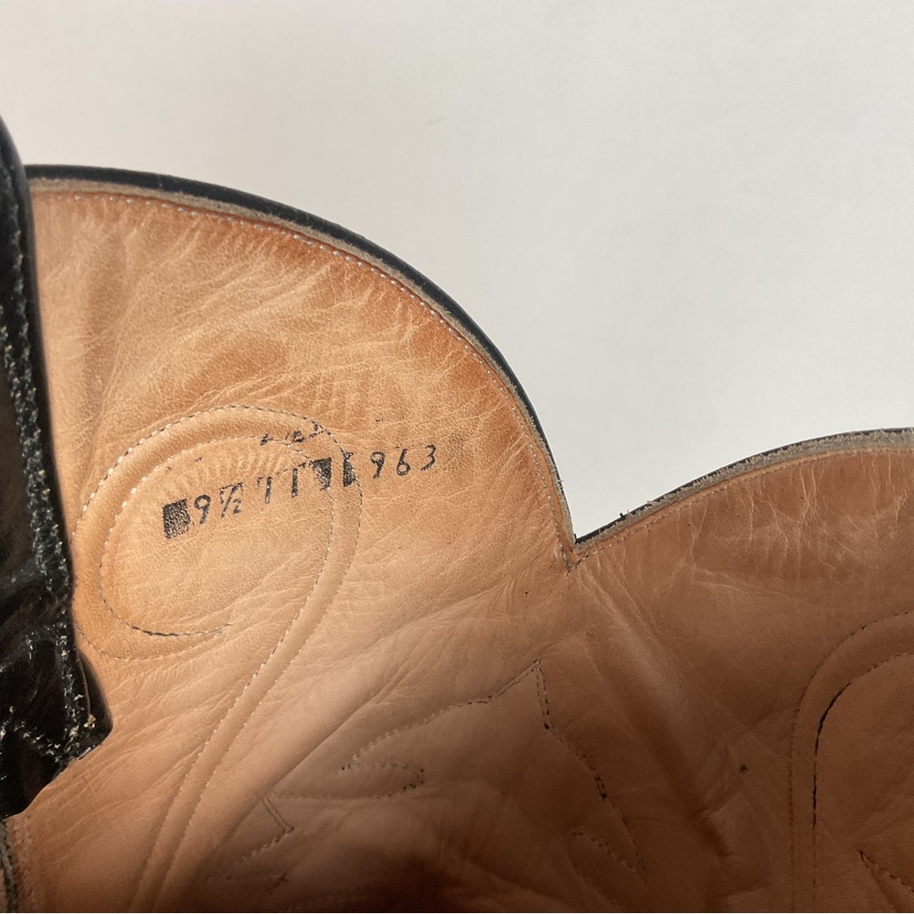 Rivers’ Royal Caiman Belly Cowboy Boots | Exotic | Tooled Inlays | Men’s 9.5 - Picture 4 of 16